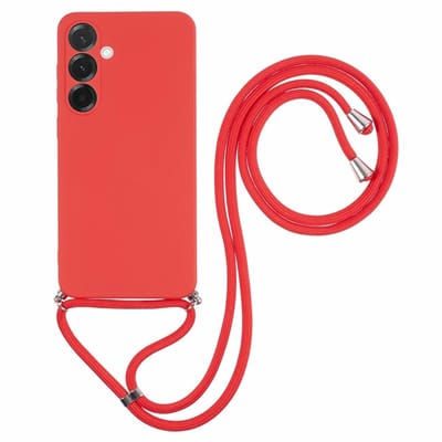 Coverup Hoesje - Geschikt voor Samsung Galaxy A17 Hoesje - Coverup Colour TPU Back Cover met Koord - Cadmium Red