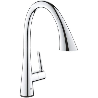 GROHE Zedra Touch Keukenkraan - Uittrekbare sproeikop - 3 straalstanden - 360 graden draaibaar - Chroom - 30219002