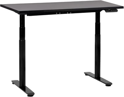 DESTINAS - Elektrisch Verstelbaar bureau - Zwart - 120 cm - MDF