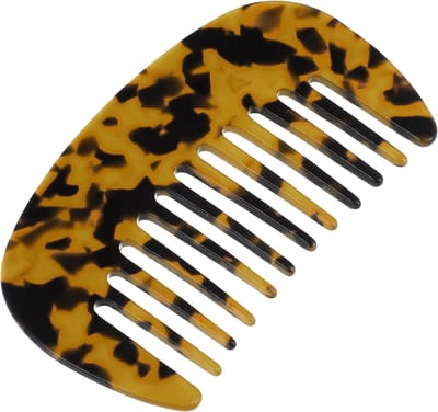 Haarkam Wijde Tanden - Zakformaat Kam - Dagelijkse Haarverzorging - Beschermt Tegen Schade - 10 x 56 cm - Bruin