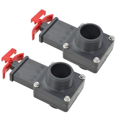 vidaXL - Zwembadklep - 2 - st - 1,5"