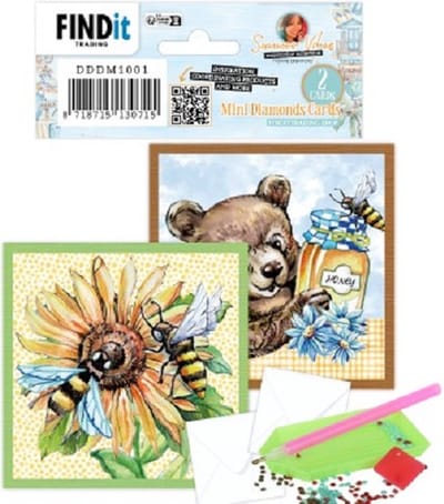 Diamond Painting Dotty Design Mini Diamonds Cards | Bee Honey