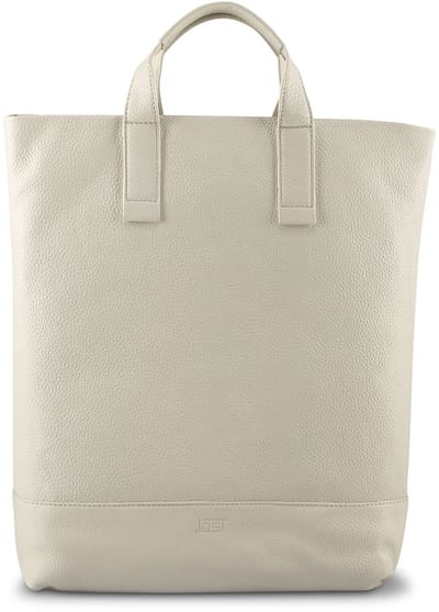 JOST Leren Rugzak Schoudertas met laptopvak Vika X-Change Bag White Crème