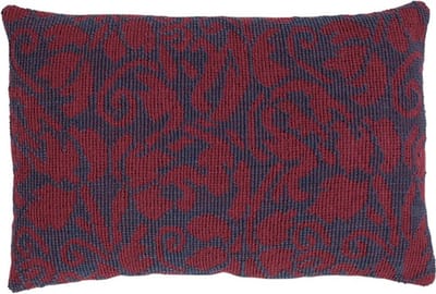 Flower Jacquard Bordo Kussen | 40 X 60 | Sierkussen Voor Woonkamer Of Slaapkamer