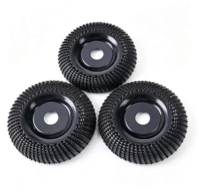 Polijstschijven Set - Houtsnijschijven - Hout Bewerken - Wolfraamcarbide - 3 Stuks - Zwart Goud
