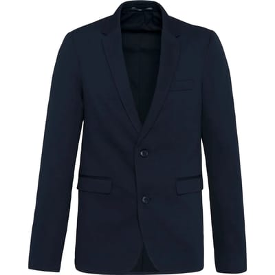Kariban Herenjas van tricot K6132 - Night Navy Heather - 62 NL (62 FR)