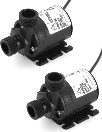 Zylo® Waterpomp 12V - Dompelpomp 12 Volt - Zwart - 8cm x 8cm x 5cm