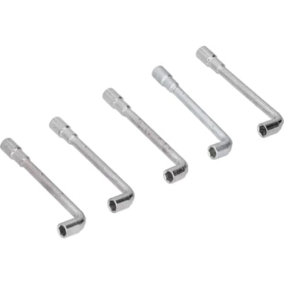 5 Stuks L-vormige Dopsleutel Antislip Sterke Torsie Handbediende Gereedschappen voor Frame Montage gray