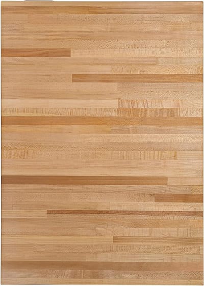 Butcher Block Aanrechtblad - Hard Hout, Omkeerbaar & Voedselveilig, 3,8 cm Dikte, 30 cm x 63,5 cm