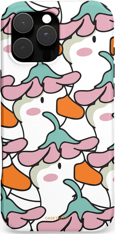 Casetastic Hoesje Geschikt voor Apple iPhone 16 Pro Max Magsafe - Stijlvolle Beschermende Duo-layer Case - Bloempjeshoed