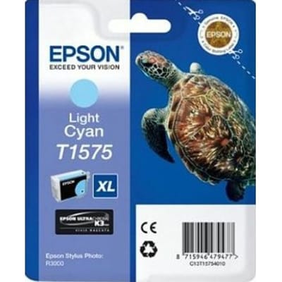 Epson T1575 inktcartridge licht cyaan hoge capaciteit (origineel)