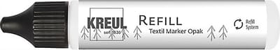 Javana Texi Max Opak Textiel stift Navulling - Wit - Textielverf - 25 ml