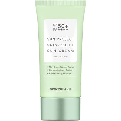 [MERCI AUX AGRICULTEURS] Sun Project Relief Crème Solaire SPF50+ PA++++ 50 ml