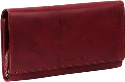 The Chesterfield Brand Leren Portemonnee Hampton Billfold Wide Red Rood