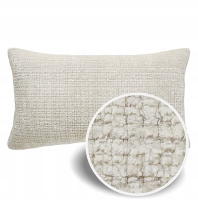 Decoratieve Kussensloop Scandi Boho Chenille Crème 50x60cm