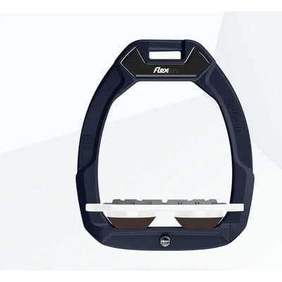Veiligheidsspenen voor paardrijden Plat Grip Aluminium/Wit/Bruin Flex-On Safe-On