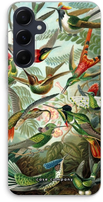 Case Company® - Hoesje geschikt voor Samsung Galaxy A55 hoesje - Haeckel Trochilidae - Soft Cover Telefoonhoesje - Bescherming aan alle Kanten en Schermrand