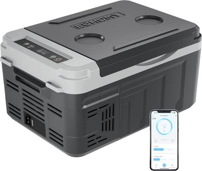 Draagbare Koelbox - Auto Koelkast - Kamperen en Reizen - Snelle Koeling - 10 Liter - Zilver
