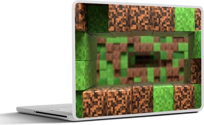 Laptop sticker - 10.1 inch - Gaming - Blokken - Gamen - Kinderen - 25x18cm - Laptopstickers - Laptop skin - Cover