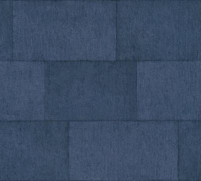 TEGELPATROON BEHANG | Metallic Glans - donkerblauw - A.S. Création Titanium 3