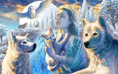 Diamond Painting - 7006 Spirit of the mountain - Geest van de Berg - Letistitch (80 x 50) vierkante steentjes