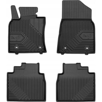 Frogum No.77 - Automatten - Geschikt voor Lexus ES VII vanaf 2018 - 4-delige set - TPE Rubber - Zwart