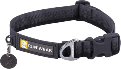 Verstelbare hondenhalsband voor kleine honden - Zachte stof, aluminium V-ring, 28-36 cm