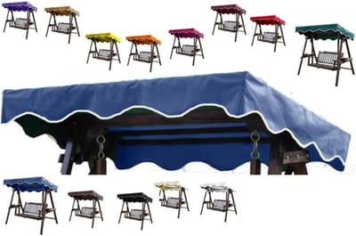 Schommelbank Kap - Vervangende Luifel - Buiten Ontspannen - Waterdicht Polyester - 200x120cm - Saffierblauw