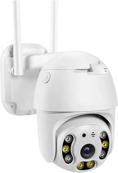 Beveiligingscamera Buiten - IP Camera - Huis Bewaken - PTZ Rotatie - 4x Zoom - Zwart