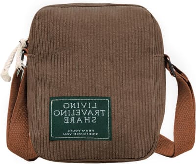 Schoudertas van corduroy voor dames, kleine tas met ritszakken, trendy retro tas voor dagelijks gebruik en reizen