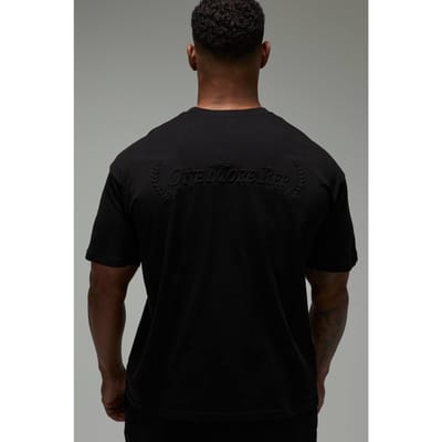 Nog Één Herhaling Oversized Geborduurd T-shirt | Black | Size XS