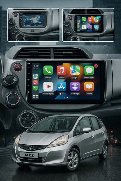 ADIVOX 10.1 inch T1 geschikt voor Honda Jazz 2008-2015 Android 15 CarPlay/Auto/Wifi/GPS/RDS/DSP/NAV/DAB+
