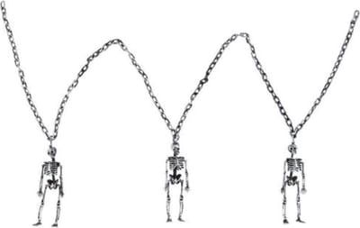 Halloween Deco Ketting Skeletten 160cm