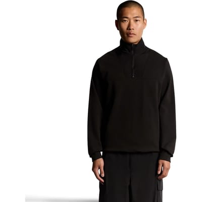 Hybride 1/4 rits fleece Lyle & Scott