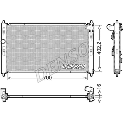 Radiator, motorkoeling DENSO DRM45050