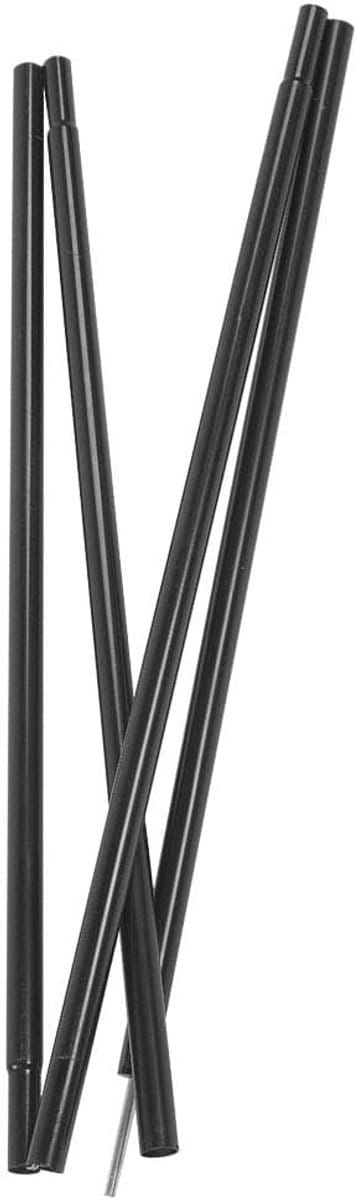 Tentstokken Vervanging - Reparatieset Glasvezel - Kamperen Wandelen - Flexibel 4 Segmenten - 2 Meter Lengte - Zilver