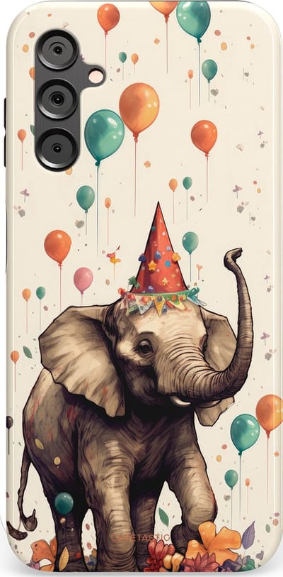 Casetastic Hoesje Geschikt voor Samsung A14 (5G/4G) - Stijlvolle Beschermende Duo-layer Case - Ballonparade