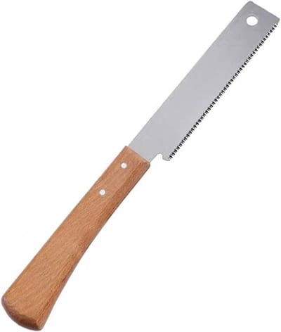 Cosensi - 12 inch Kleine Houthandzaag met Beukenhouten Handvat voor Houtbewerking, Decoratie en Tuinzagen.