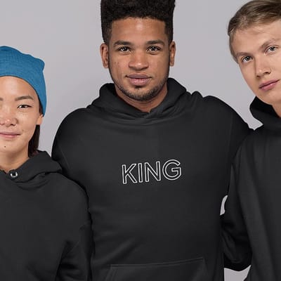 King / Queen Hoodie Origin (King - Maat 3XL) | Koppel Cadeau | Valentijn Cadeautje voor hem & haar