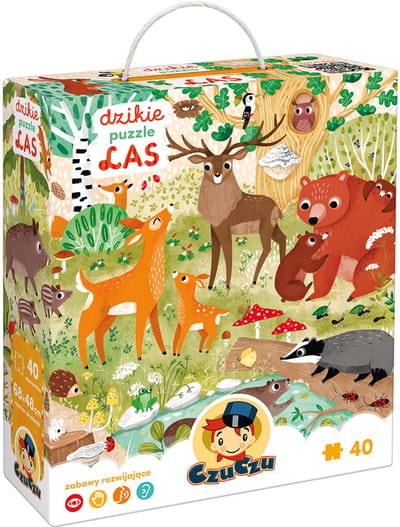 CzuCzu Dzikie puzzle Las 3+