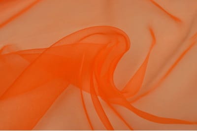 Organza stof - Donker oranje - 1 meter - Per meter - 150cm breed