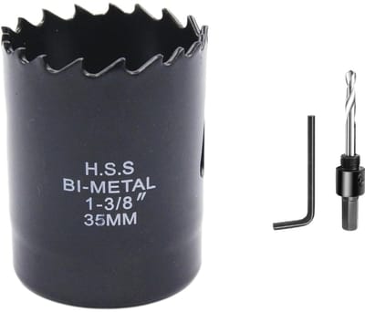 35mm Kroonzaag Bi-Metalen Gatensnijder voor Hout, Kunststof, Gipsplaat en Metaal