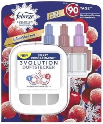 Febreze 3Volution geurstekker (20 ml) winterbessen, starterset, kamergeur en luchtverfrisser