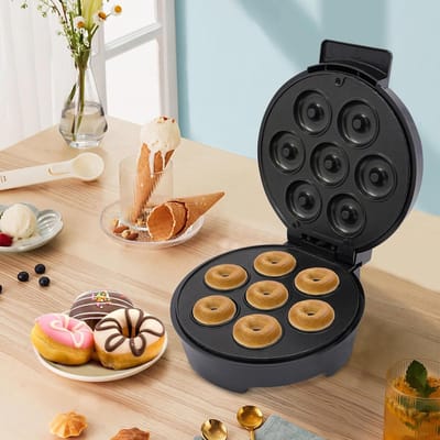 Mini Donut Maker - Donuts Bakken - Snel Desserts Maken - Non-stick Coating - 20 x 20 x 25 cm