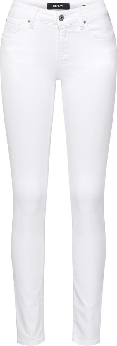 Replay New Luz Pants Jeans Dames - Broek - Wit - Maat 28/32