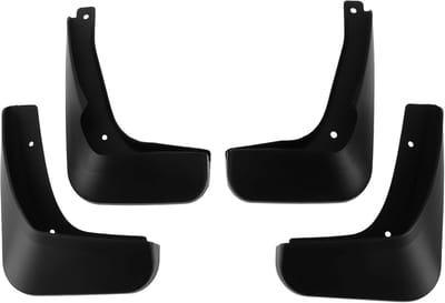 Mudflaps en spatborden voor Volkswagen Polo (Hatchback) 2014-2018 - Set voor voor- en achterzijde met montageaccessoires
