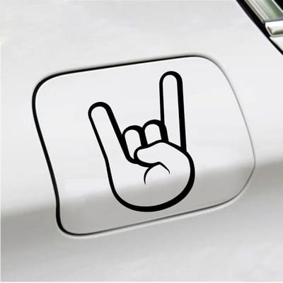 Bumpersticker - Rock N Roll - 12 X 9 - Zwart