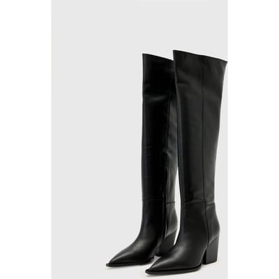 AllSaints Reina Zip Boot Black Taglia: 36 | Stivali Outlet | Donna | Nero