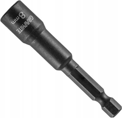 Magnetische dopsleutel bit - 8mm - 1/4" - S2 staal