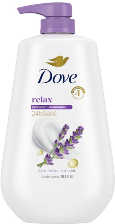 Dove Body Wash met Lavendelolie & Kamille 870ml – Hydraterende Douchegel – Milde Huidreiniger voor 24 Uur Zachte Huid